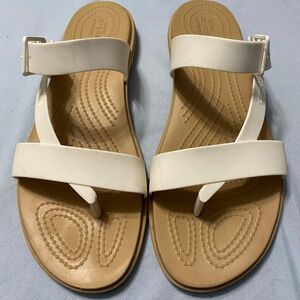 Crocs Cream Sandals- open to offers